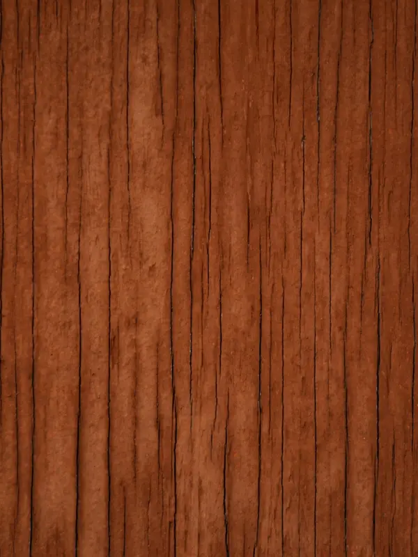 Warm red-brown wood with a straight, open grain